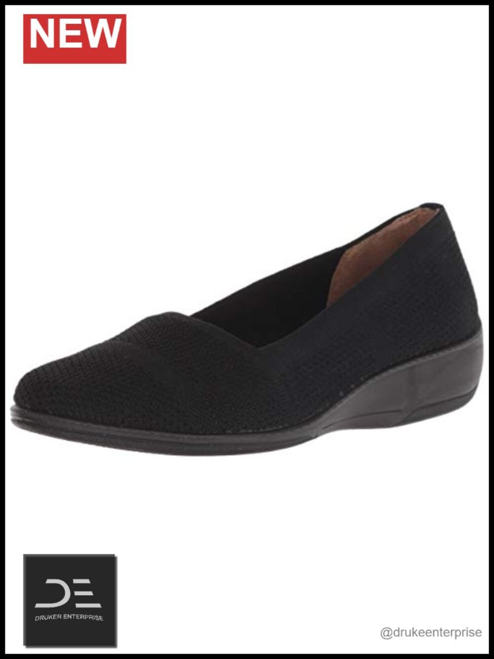 LifeStride Women's Immy Ballet Flat, Memory Foam Cushioned, Slip-On